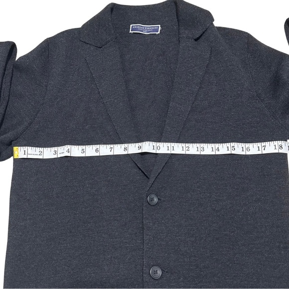 Charles Tyrwhitt Navy Blue Extra Fine Merino Wool Blazer Small Quiet Luxury EUC - Picture 7 of 9